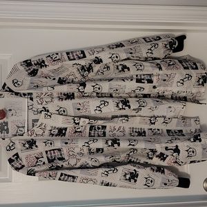 FELIX THE CAT scrub jacket Black and cream 2xl